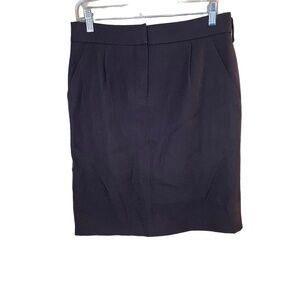 Louis Vuitton Brown HighWaist KneeLength 100 Wool Pencil Skirt Womens Size 38